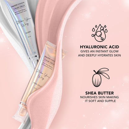 FACESCANADA Glow & Go Combo Kit – Rose Gold Strobe Cream (30Ml) & Makeup Fixer (50Ml) - image 3