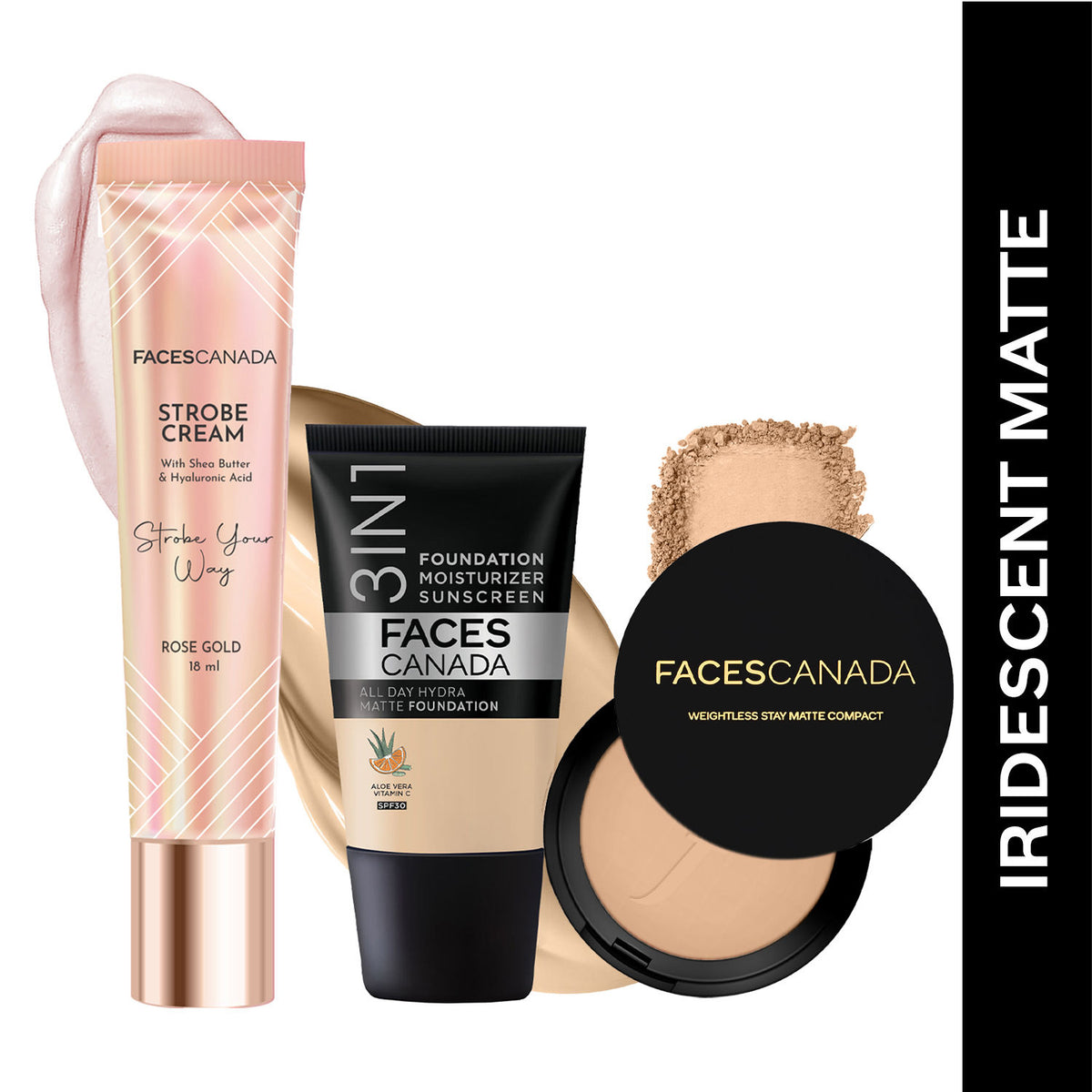 Faces Canada Iridescent Matte Combo – Strobe Cream - Faces Canada