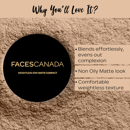 Faces Canada Lightweight Matte Finish Combo – Weightless Stay Matte Compact Powder - image 4