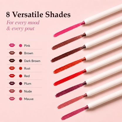 Faces Canada Line & Pout Collection Lip Liner Set – Pack of 8 Matte Lip Liners - image 2
