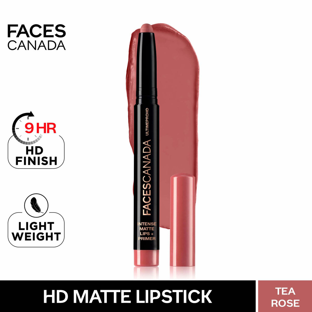 Faces Canada Lip & Eye Combo – Tea Rose + Magneteyes Kajal ,1.75 ml - Faces Canada