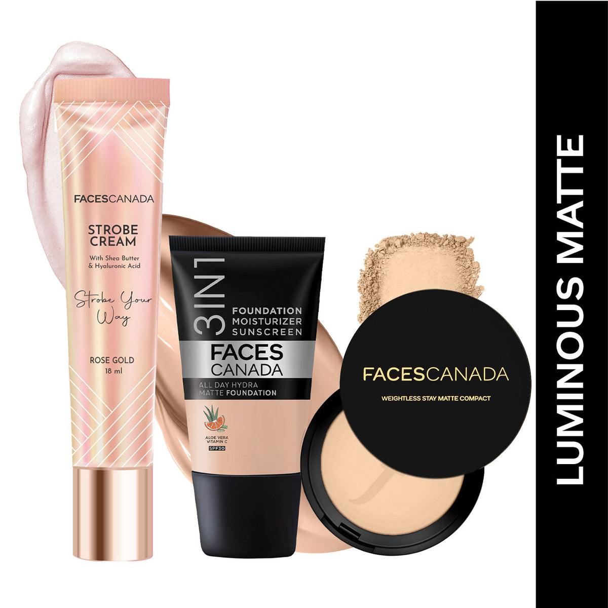 Faces Canada Luminous Matte Combo – Strobe Cream - Faces Canada