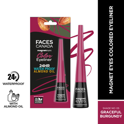 Faces Canada Magneteyes Color Eyeliner – Graceful Burgundy, 4 ml - Faces Canada