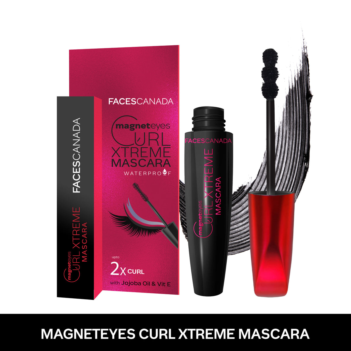 Faces Canada Magneteyes Curl Xtreme Mascara – Black, 8 gm - Faces Canada