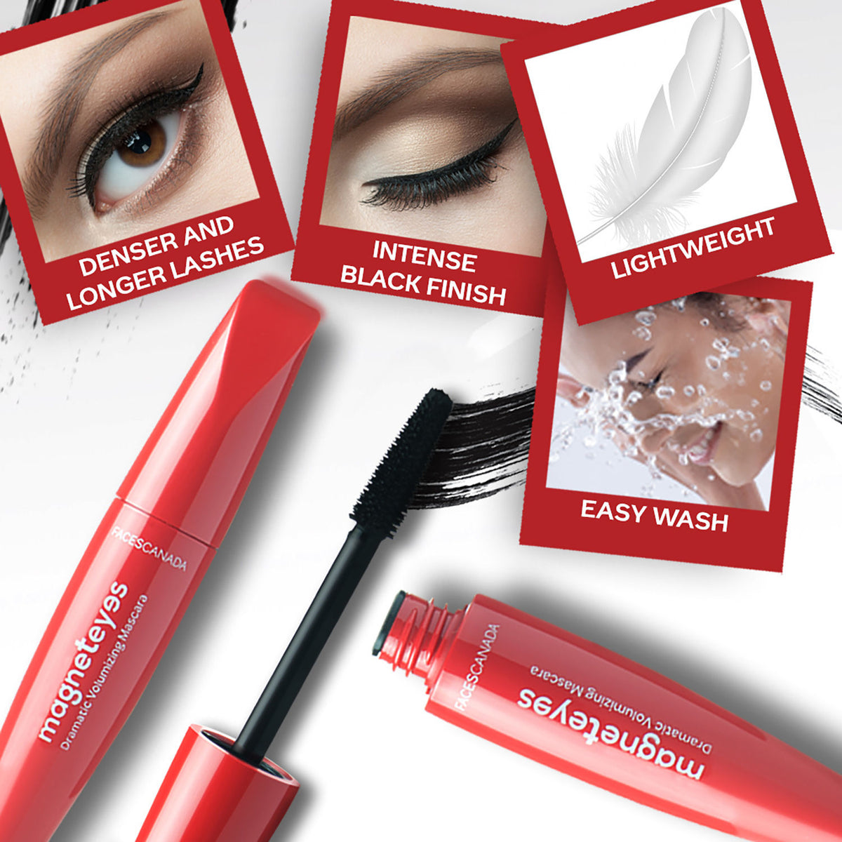 Faces Canada Magneteyes Dramatic Volumizing Mascara – Black, 9.5 ml - image 3