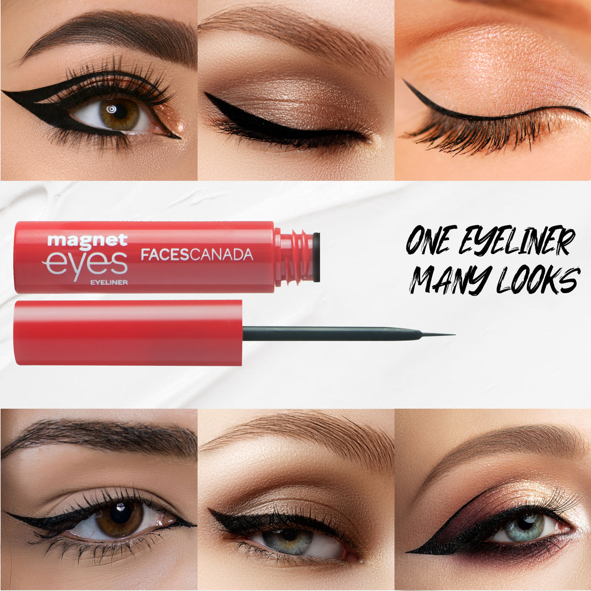 Faces Canada Magneteyes Eye Makeup Combo – Black Eyeliner (3.5ml) and Black Kajal (0.35g) - image 5