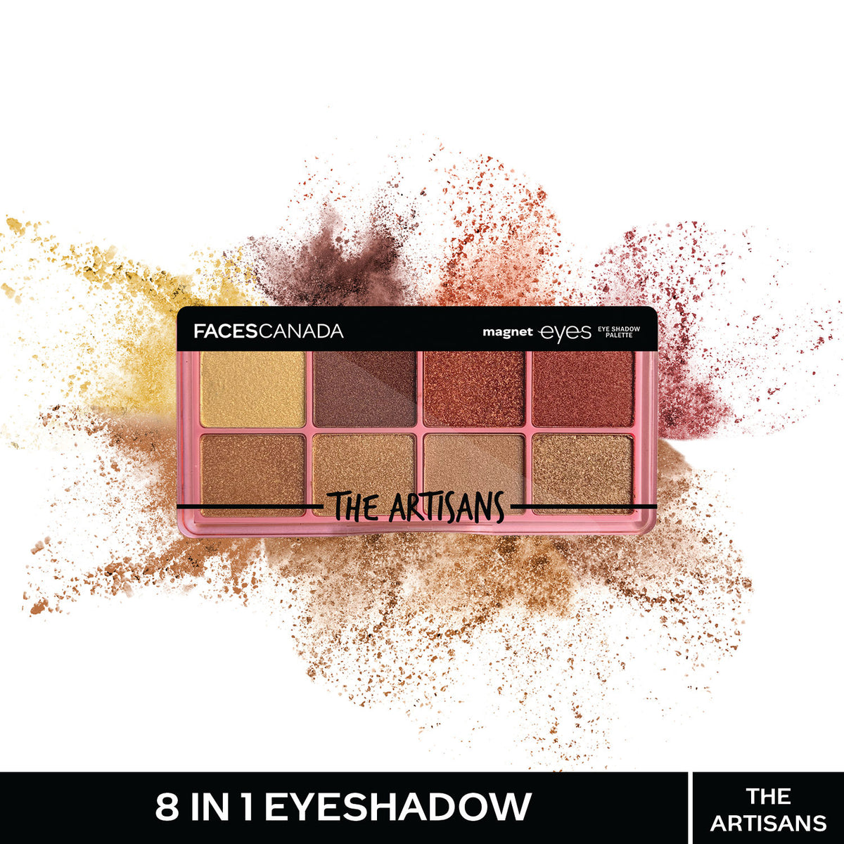Faces Canada Magneteyes 8 in 1 Eyeshadow Palette – The Artisans, 6.4 gm - Faces Canada