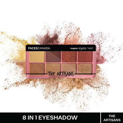Faces Canada Magneteyes 8 in 1 Eyeshadow Palette – The Artisans, 6.4 gm - Faces Canada