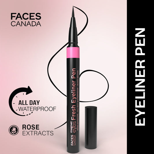 Faces Canada Magneteyes Fresh Eyeliner Pen – Black, 1 ml - Faces Canada