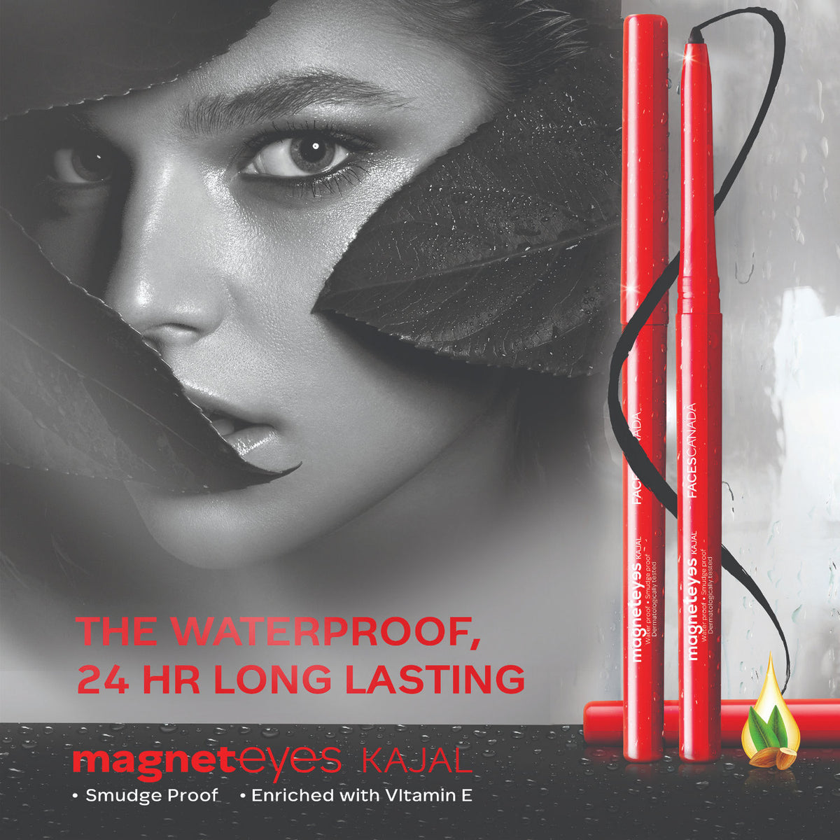 Faces Canada Magneteyes Kajal Pack of 4 – Black, (0.35g x 4) - image 2