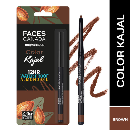 Faces Canada Magneteyes Color Kajal – Brown Comfort, 0.30 gm - Faces Canada