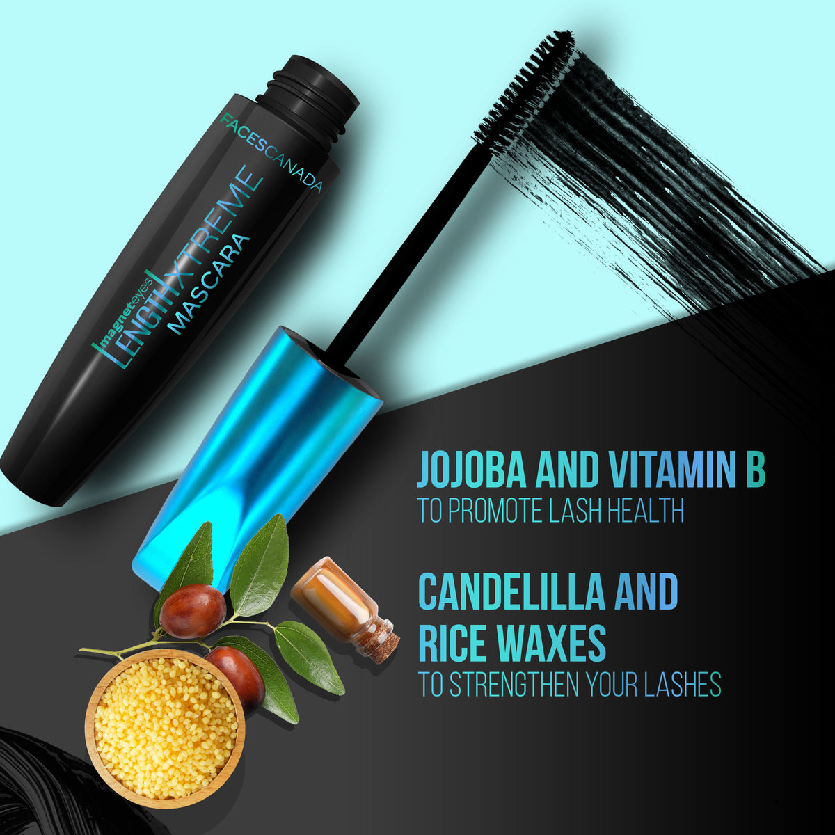 Faces Canada Magneteyes Length Xtreme Mascara – Black, 8 gm - image 4
