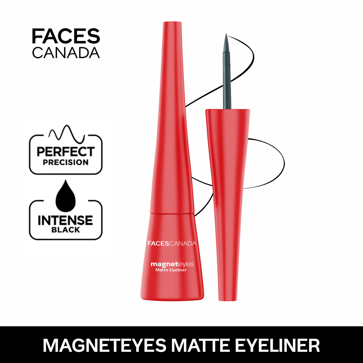 Faces Canada Magneteyes Eyeliner – Black, 4.5 ml - Faces Canada