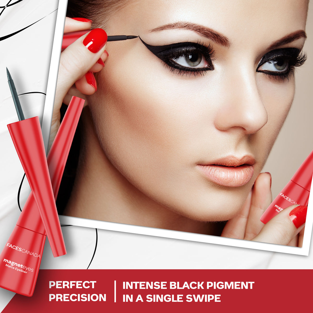 Faces Canada Magneteyes Eyeliner – Black, 4.5 ml - image 4