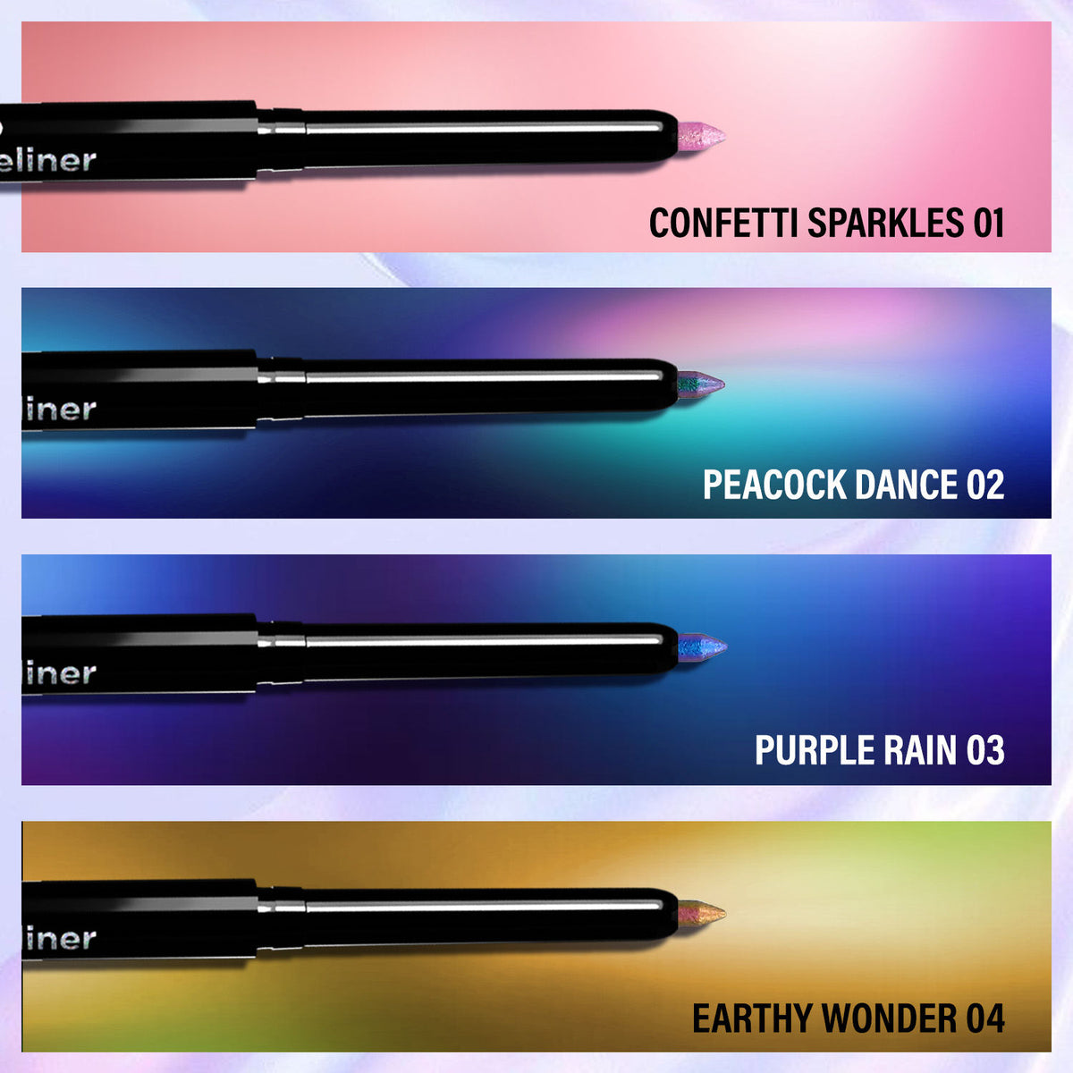 Faces Canada Magneteyes Pro Holographic Eyeliner – Confetti Sparkles 01, 0.25 gm - image 4