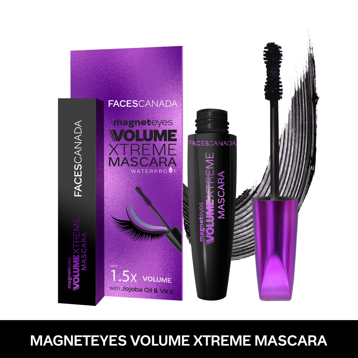 Faces Canada Magneteyes Volume Xtreme Mascara – Black, 8 gm - Faces Canada