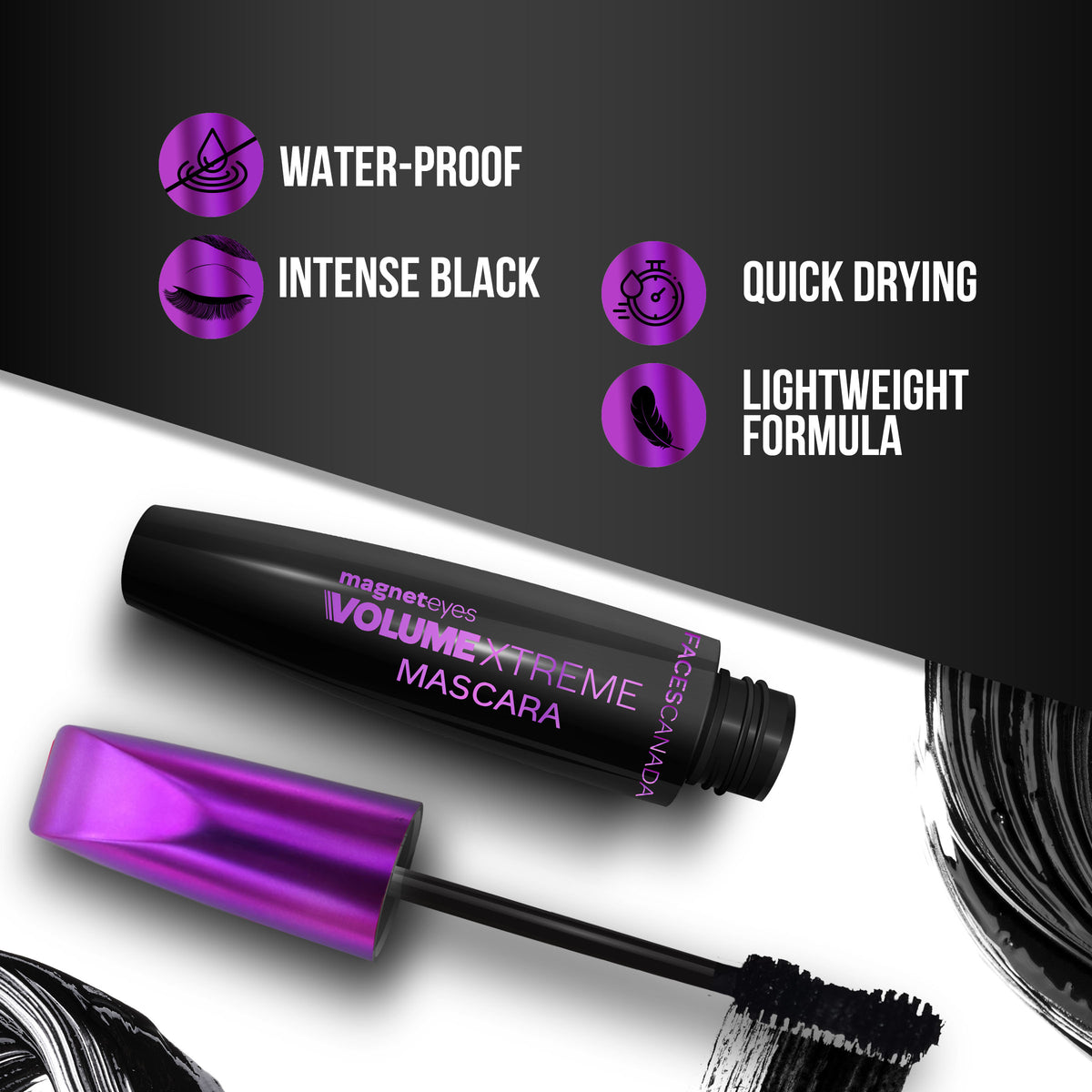Faces Canada Magneteyes Volume Xtreme Mascara – Black, 8 gm - image 3