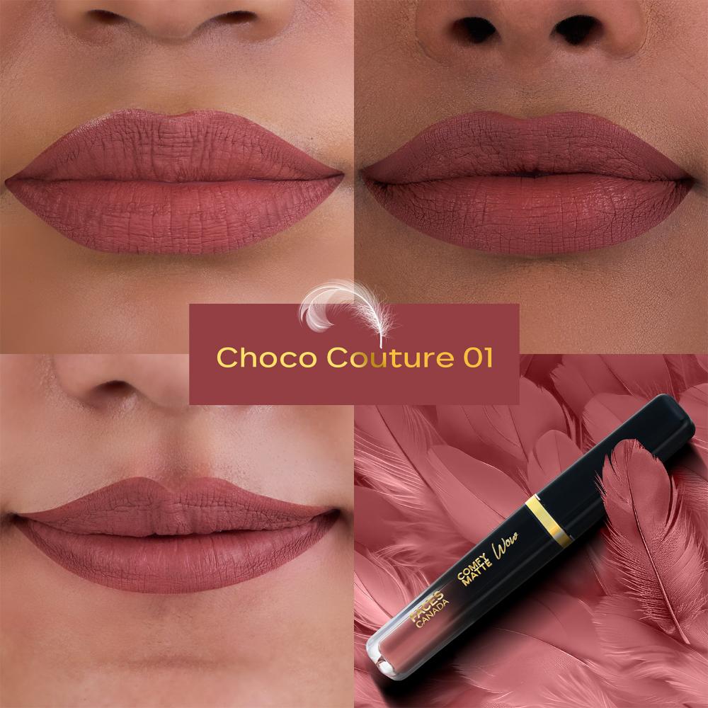Faces Canada Matte Mania Makeup Kit – Kajal (0.35 gm) + Wow Lipstick (3.8 ml) + Compact (9 gm) + Mascara (9.5 ml) + Beauty Blender - image 3