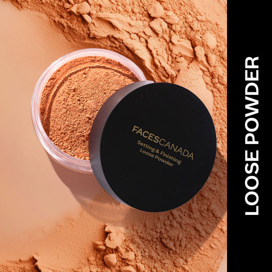 Faces Canada Setting and Finishing Loose Powder, 10 gm – Sheer Coverage & Naturally Radiant Finish - Faces Canada