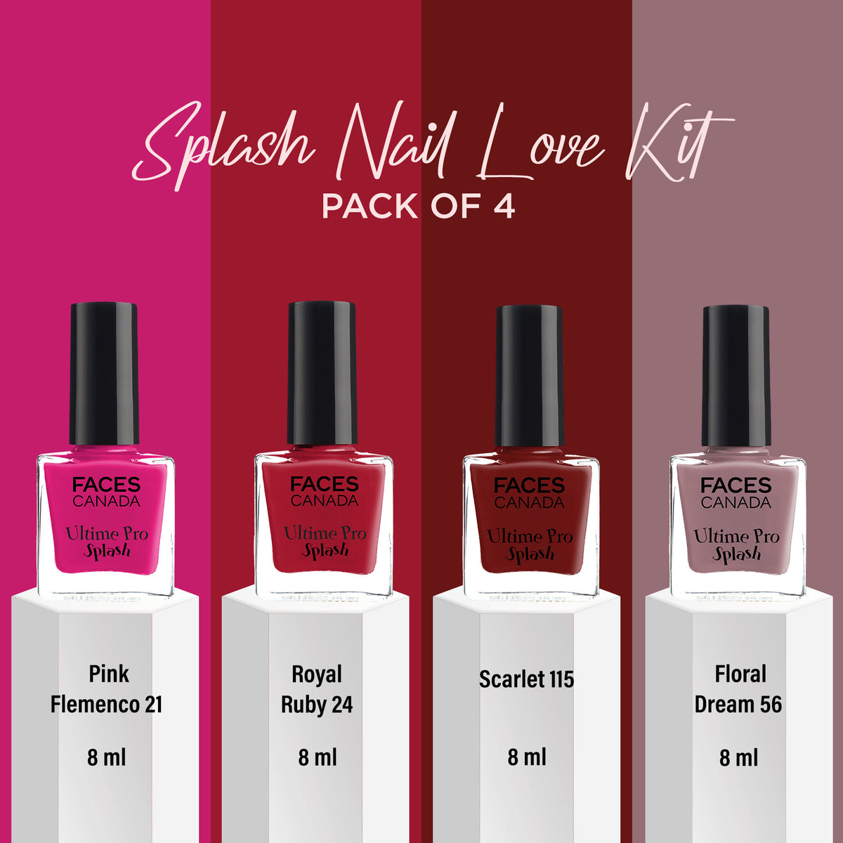 Faces Canada Splash Nail Love Kit – Pack of 4 Nail Polish - image 2
