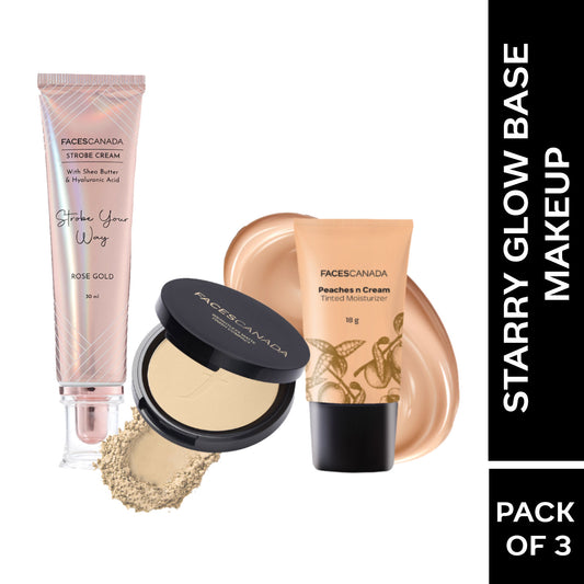 Faces Canada Starry Glow Base Makeup Combo – Peaches N Cream Tinted Moisturizer (Mini) - Faces Canada