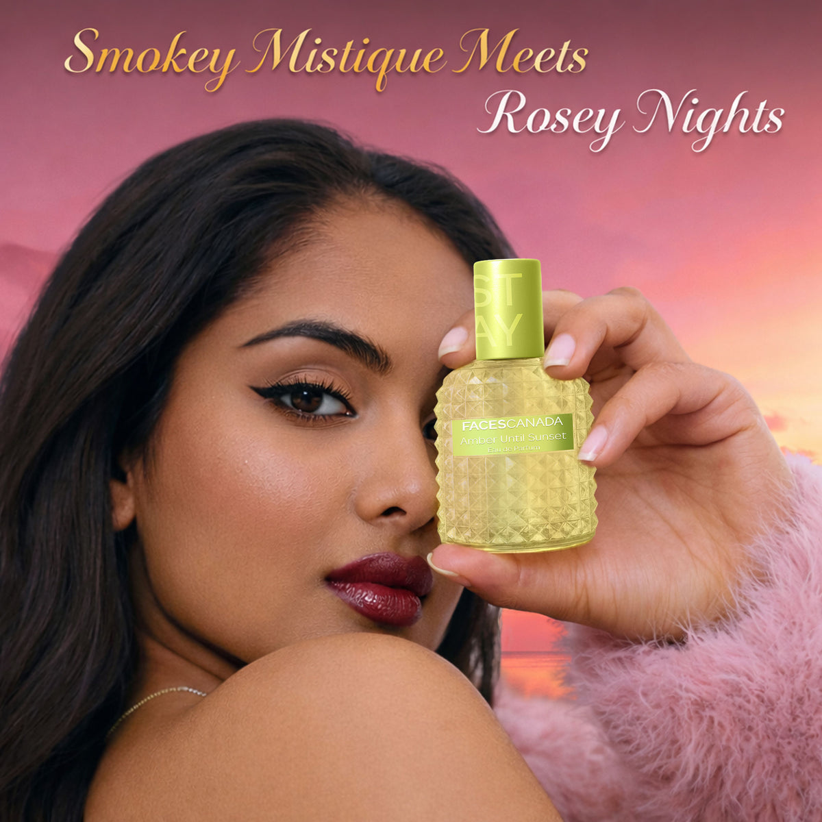 Faces Canada STAY Amber Until Sunset Eau de Parfum Mini for Women, 20 ml – Long-Lasting Oriental, Ambery Vanilla Perfume with Bergamot, Amber, Vanilla & Musk - image 3