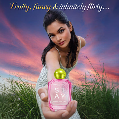 Faces Canada STAY Bloom After Dark Eau de Parfum for Women, 50 ml – Long-Lasting Fruity Floral Perfume with Blackcurrant & Jasmine - image 3