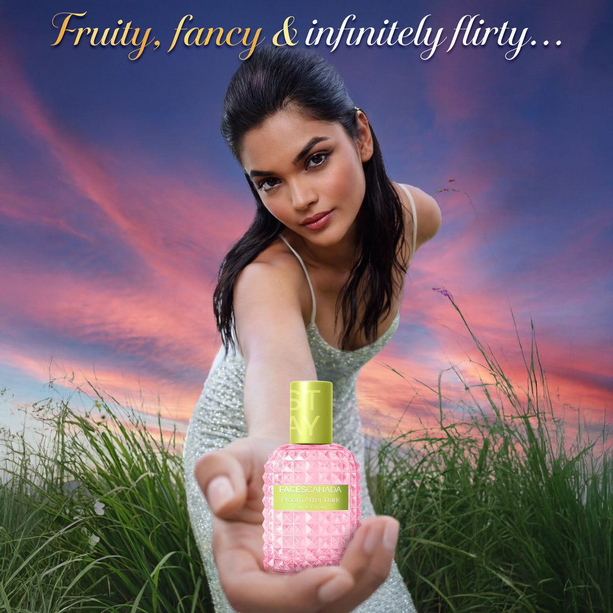 Faces Canada STAY Bloom After Dark Eau de Parfum Mini for Women, 20 ml – Long-Lasting Fruity Floral Perfume with Blackcurrant, Jasmine & Cedar Wood - image 3