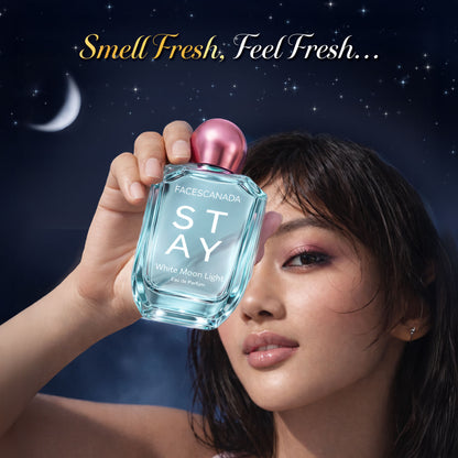 Faces Canada STAY White Moon Light Eau de Parfum for Women, 50 ml – Long-Lasting Fresh Floral Perfume with Litchi, Peach & Jasmine - image 3