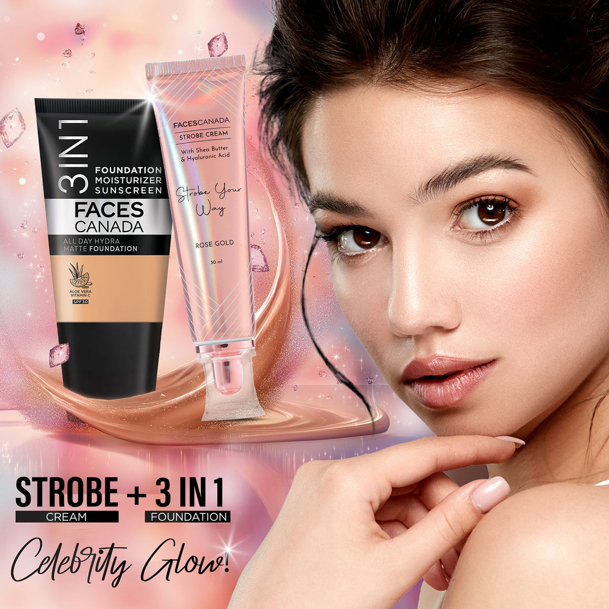 Faces Canada Strobe Cream – Pink, 30 ml - image 3