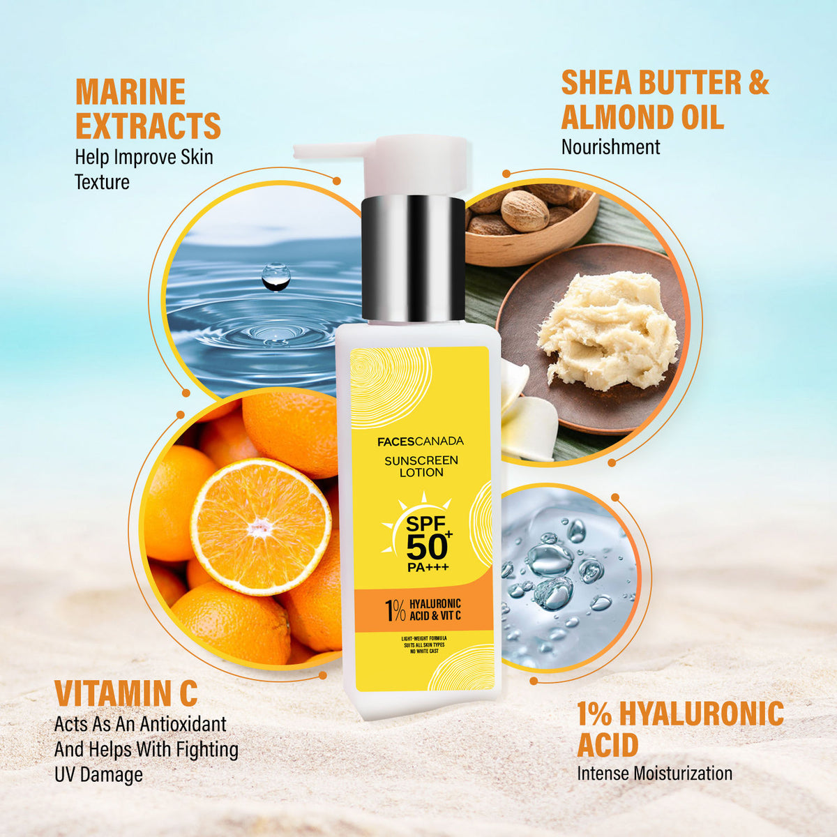 Faces Canada Sunscreen Lotion, 100 ml – SPF 50 PA+++ - image 5