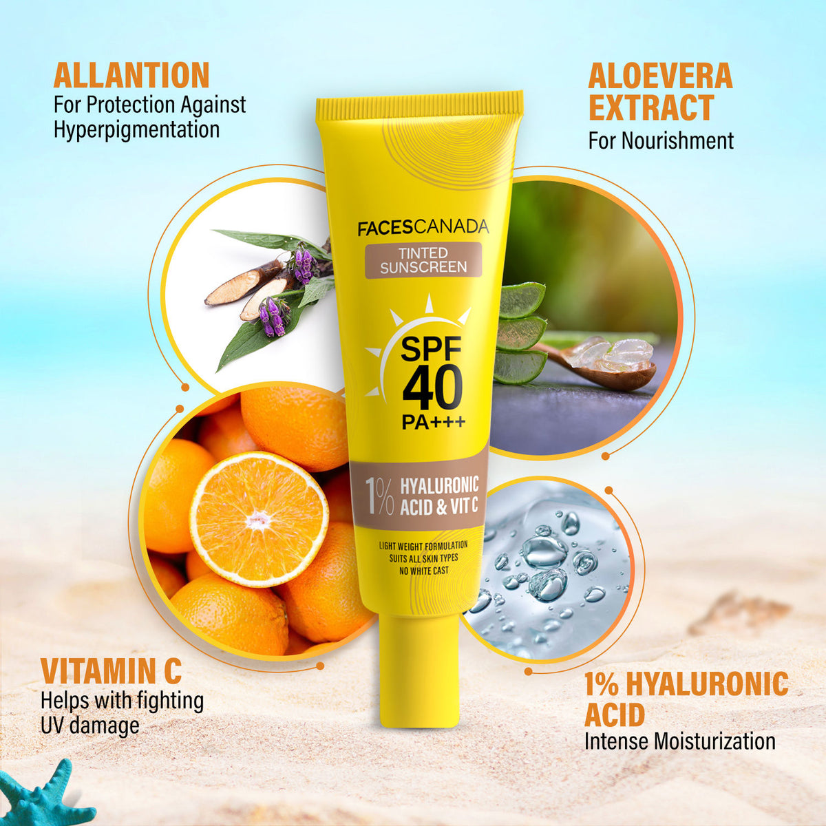 Faces Canada Tinted Sunscreen, 30 gm – SPF 40 PA+++ - image 5