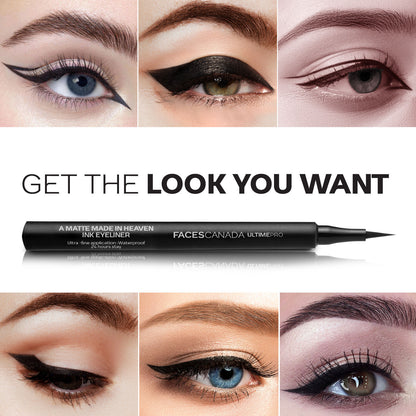Faces Canada Ultime Pro A Matte Made in Heaven Ink Eyeliner – Black, 1.2 ml - image 4