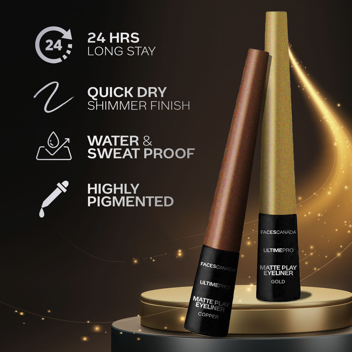 Faces Canada Ultime Pro Matte Play Eyeliner – Copper, 2.5 ml - image 2
