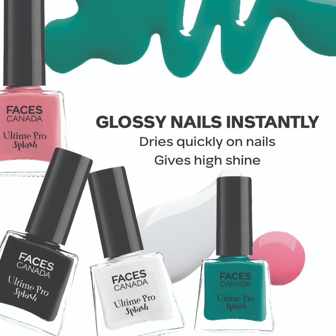 Faces Canada Ultime Pro Splash Nail Enamel Combo – Set of 4 - image 3