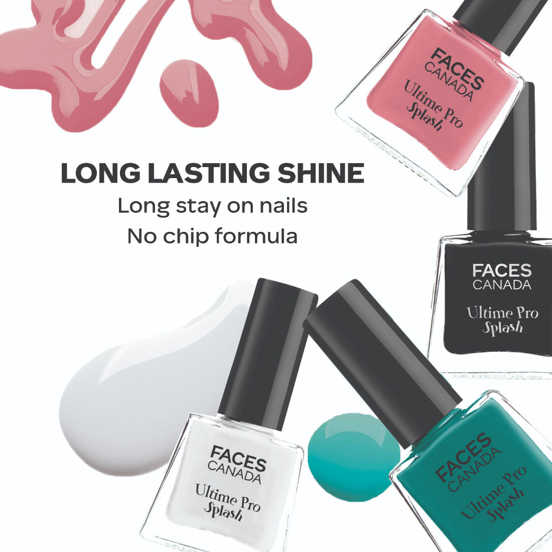 Faces Canada Ultime Pro Splash Nail Enamel Combo – Set of 4 - image 4