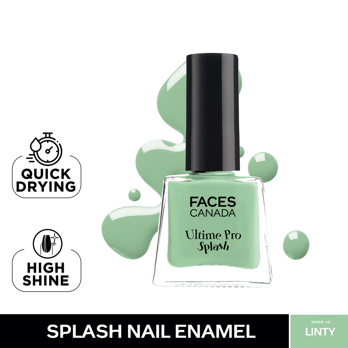 Faces Canada Ultime Pro Splash Mini Nail Enamel Value Pack of 5 – Floral Dream + Royal Ruby + Linty + Viola + Sunny Side Up - image 2