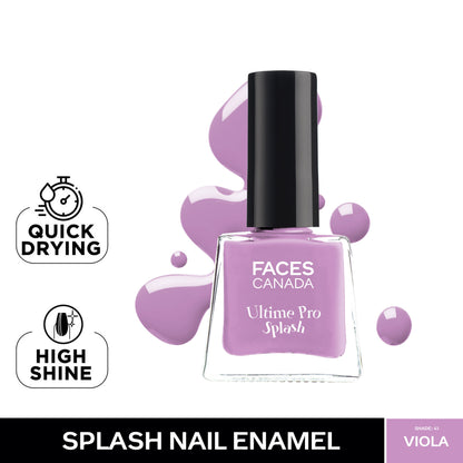Faces Canada Ultime Pro Splash Mini Nail Enamel Value Pack of 5 – Floral Dream + Royal Ruby + Linty + Viola + Sunny Side Up - image 3