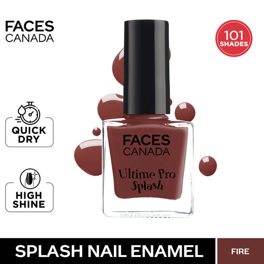 Faces Canada Ultime Pro Splash Nail Enamel – Fire 122 (8 ml) - Faces Canada