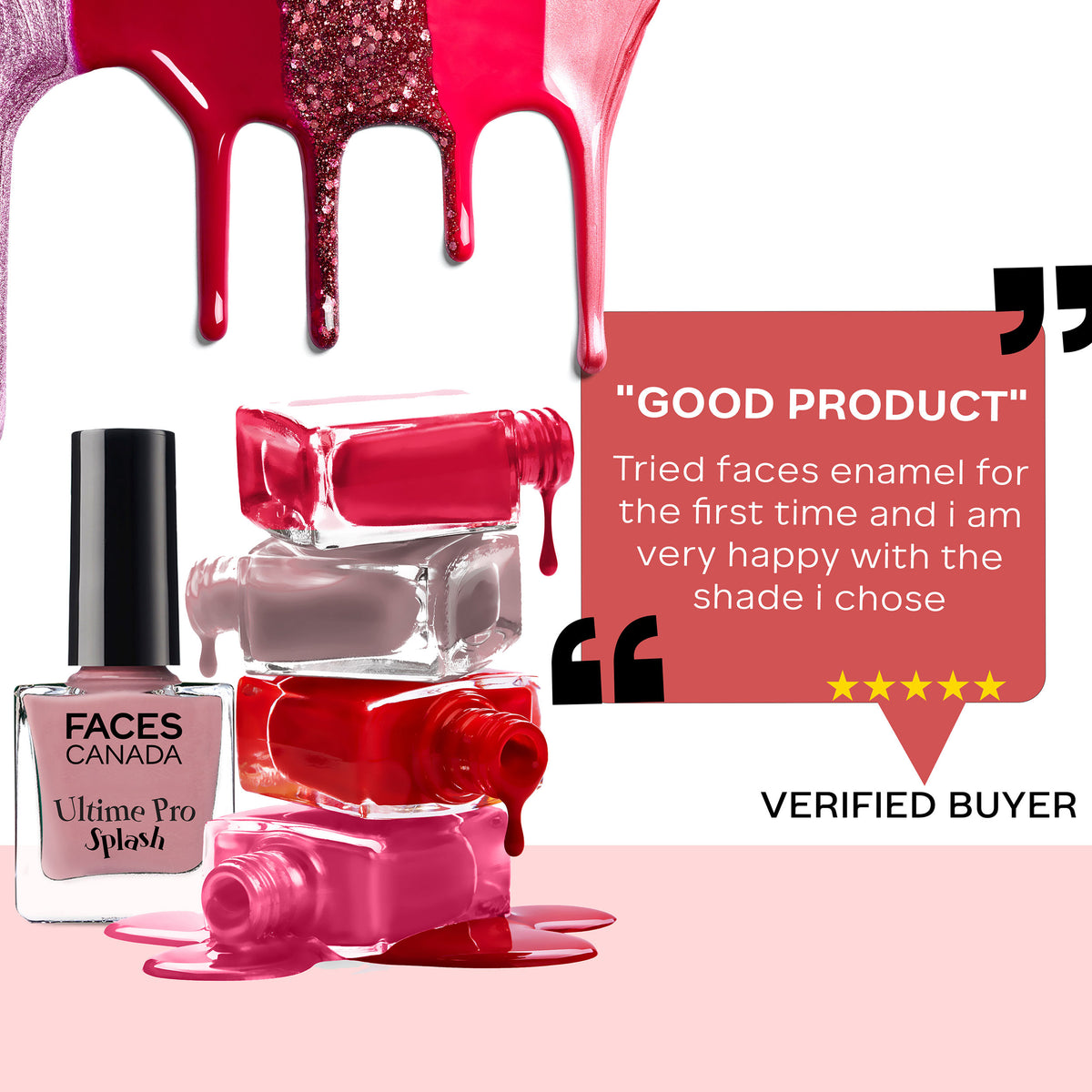 Faces Canada Ultime Pro Splash Nail Enamel – Plum 207 (8 ml) - image 5