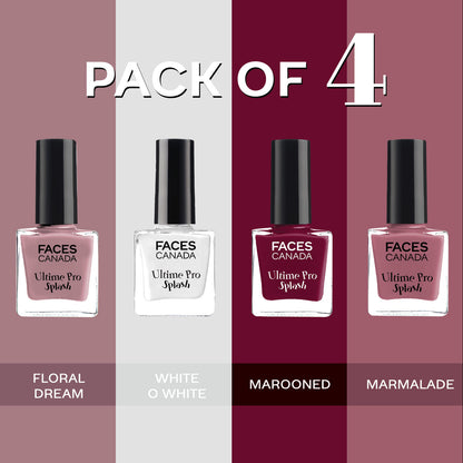 Faces Canada Ultime Pro Splash Nail Enamel – Set of 4 - image 2