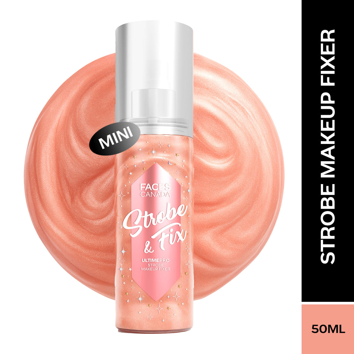 Faces Canada Ultime Pro Strobe Makeup Fixer Mini – Rose Gold, 50 ml - Faces Canada