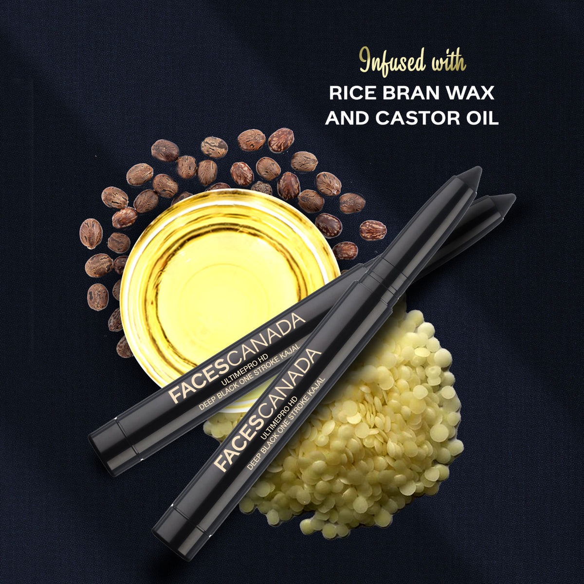 Faces Canada Ultime Pro HD Deep Black One Stroke Kajal, 1.4 gm – Smooth Lightweight Intense Black HD Finish - image 3