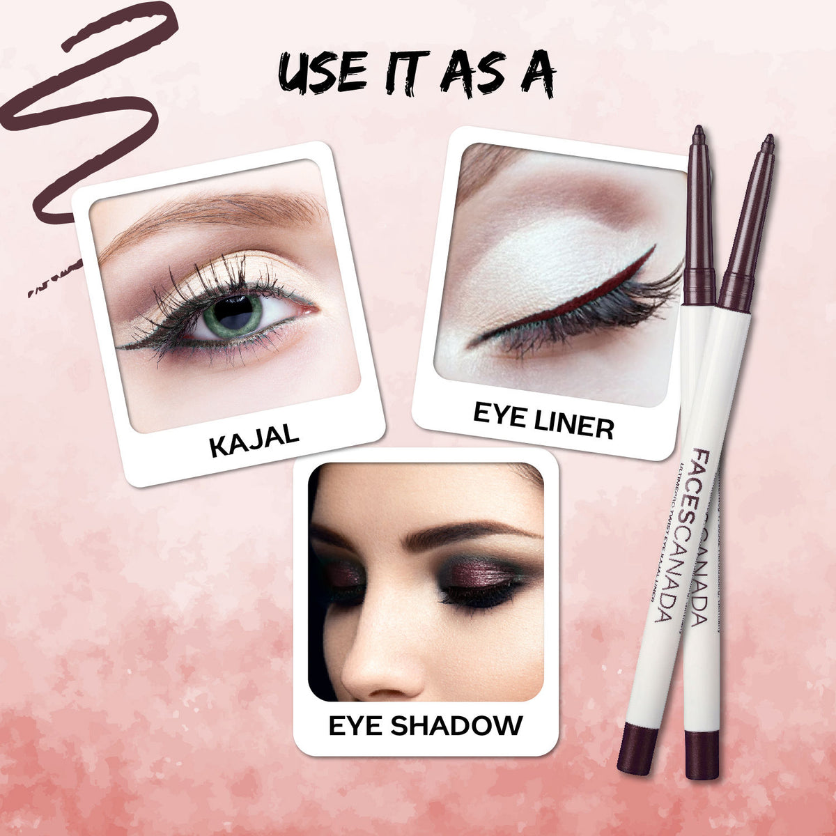 Faces Canada Ultime Pro Twist Eye Kajal Liner – Plum, 0.35 gm - image 4