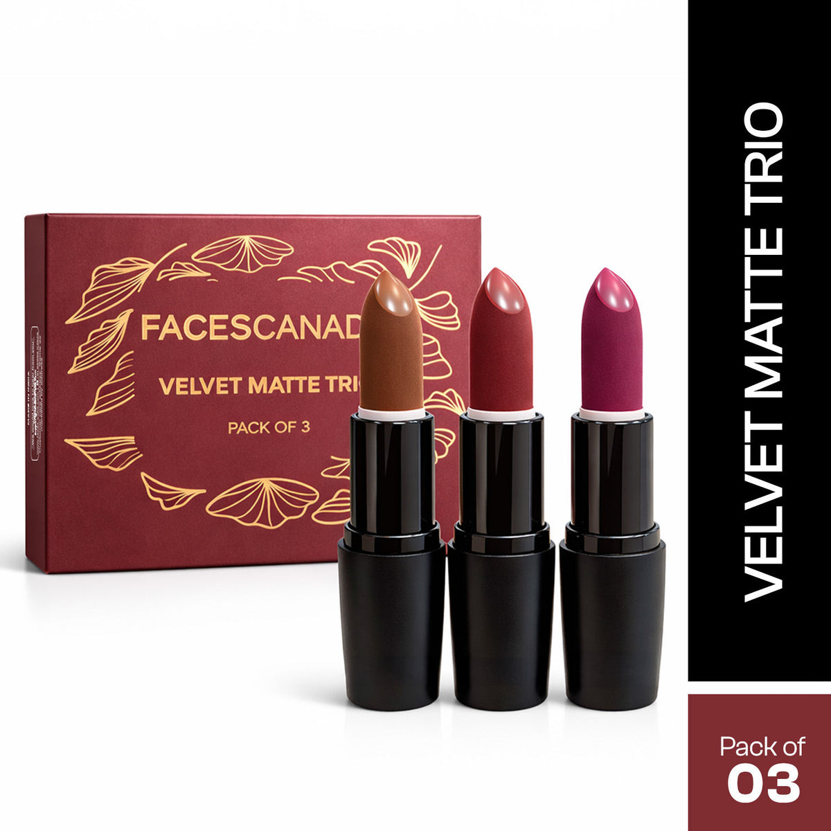Faces Canada Velvet Matte Trio – Velvetty Matte Finish - Faces Canada