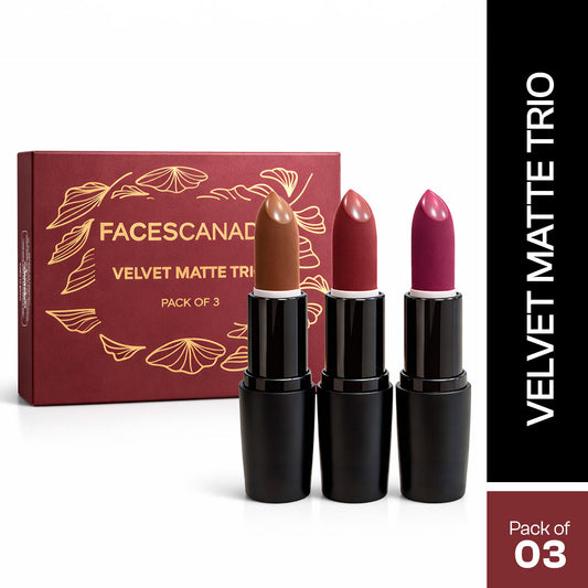 Faces Canada Velvet Matte Trio – Velvetty Matte Finish - Faces Canada