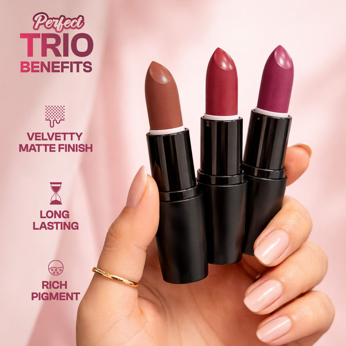 Faces Canada Velvet Matte Trio – Velvetty Matte Finish - image 3