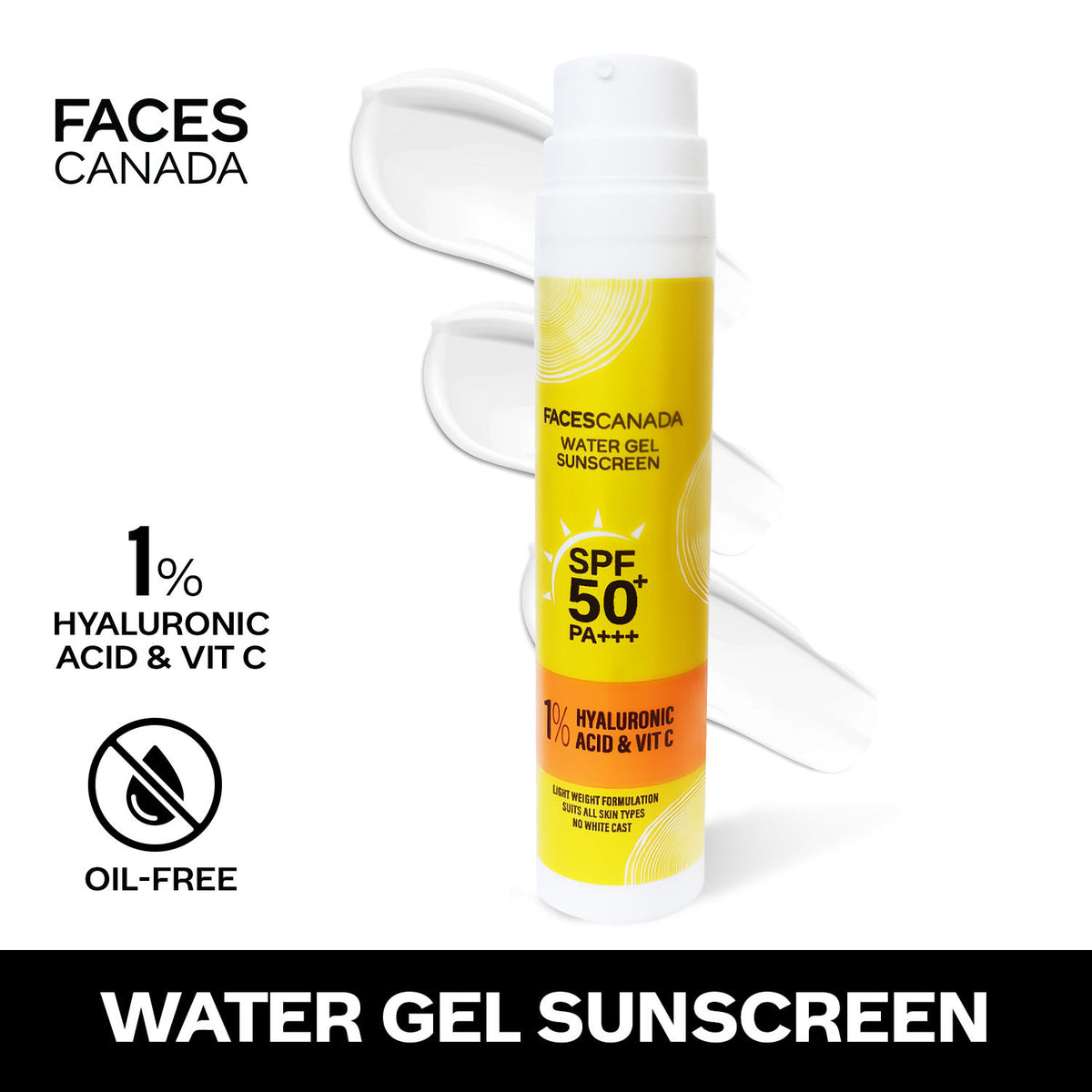 Faces Canada Water Gel Sunscreen, 50 gm – SPF 50 PA+++ - Faces Canada