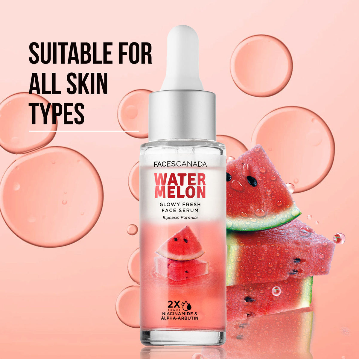 Faces Canada Watermelon Glowy Fresh Face Serum, 27 ml – Niacinamide & Alpha-Arbutin - image 5