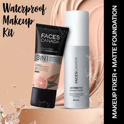 Faces Canada Waterproof Fix & Finish Kit – Makeup Fixer (50 ml) - Faces Canada